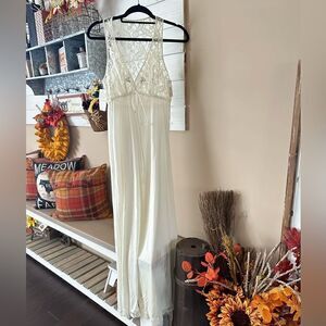 NWT deadstock 60s vintage Claire Sandra by Lucie Ann nylon lace pajama dress